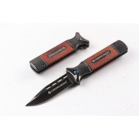 Chong Ming CM73 fast opening folding knife（black Titanium surface）UD404911